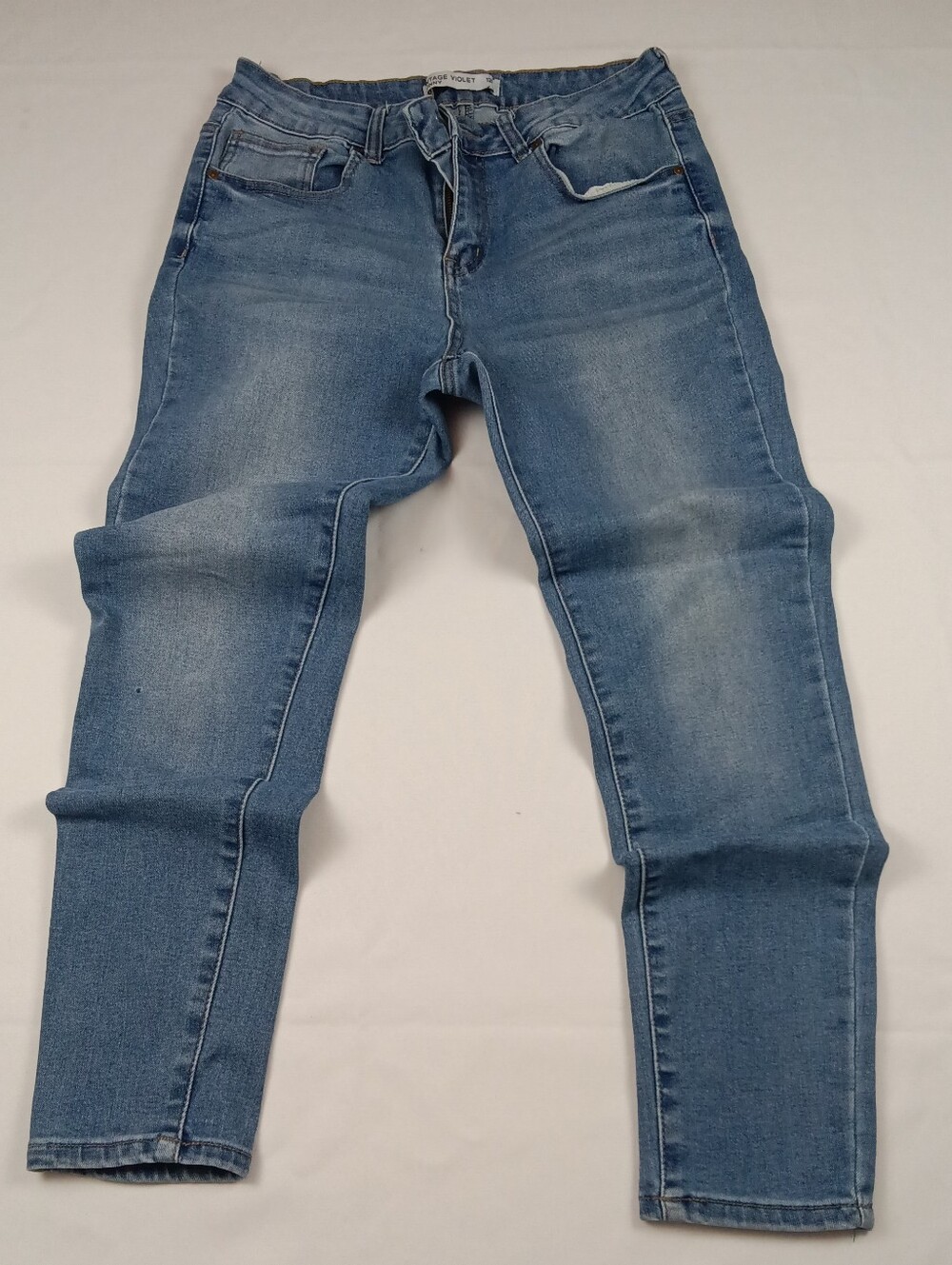 ​Vintage Violet Skinny Blue Jeans Size 12